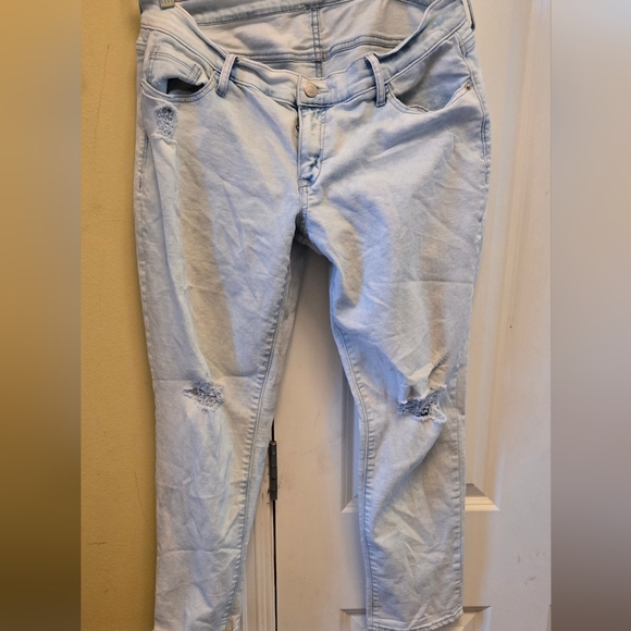 👖Old Navy Blue Boyfriend Jeans Relaxed Fit👖❤️ - Picture 1 of 6